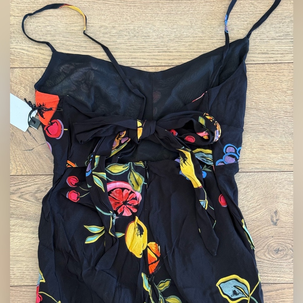 NEW Women’s Astr Black Maxi Dress with Colorful Mixed Fruit Design - Picture 12 of 16